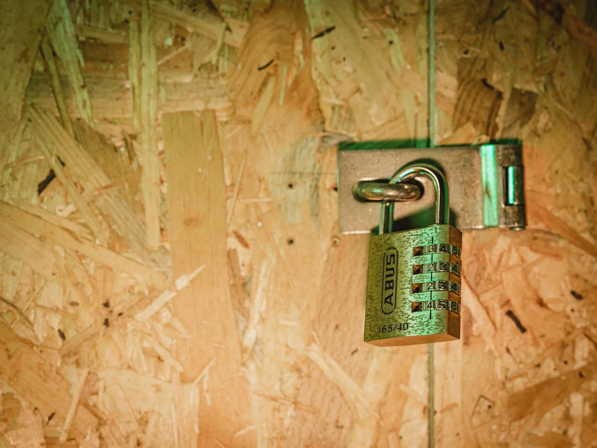 Vorhängeschloss eines Lagerraums